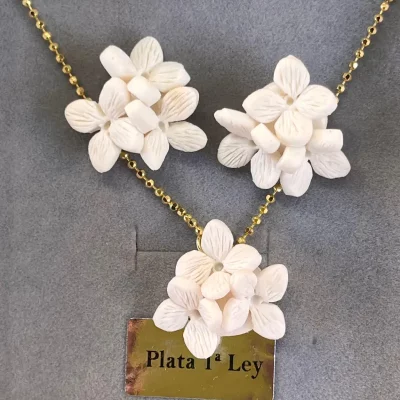 Pendientes Hortensias mini